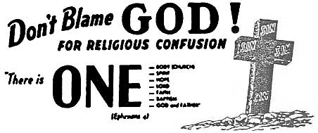 Don't Blame God for Religious Confusion