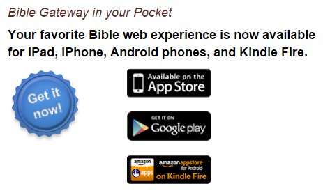 Bible Gateway Mobile App