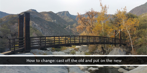 How to change: cast off the old and put on the new
