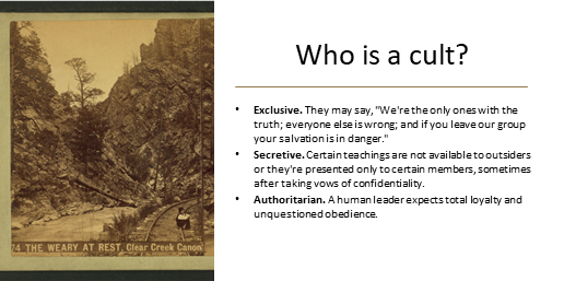 Who is a cult?