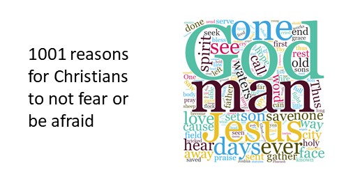 1001 reaons for Christians to not fear or be afraid