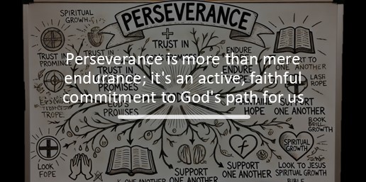 Perseverance is more than mere endurance; it's an active, faithful commitment to God's path for us