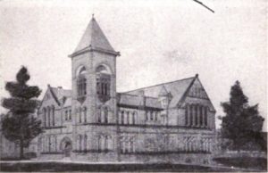Courthouse at Charleston W. Va. where Lyman H. Johnson gave his lectures